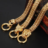 Charming Golden Link Chain Men's Bracelet 8.66in 12mm