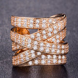 Hyperbole Cocktail Party Women Ring With Full CZ Stone Setting