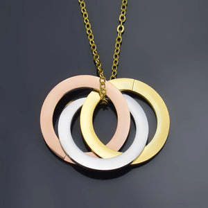 Hyperbole Punk Metal Necklace Long Chains Pendant Necklace