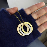Hyperbole Punk Metal Necklace Long Chains Pendant Necklace