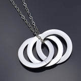 Hyperbole Punk Metal Necklace Long Chains Pendant Necklace