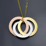 Hyperbole Punk Metal Necklace Long Chains Pendant Necklace