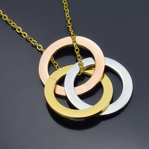 Hyperbole Punk Metal Necklace Long Chains Pendant Necklace