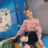 Sparkling Rhinestone Letter Necklace Sexy Charm Jewelry for Nightclub