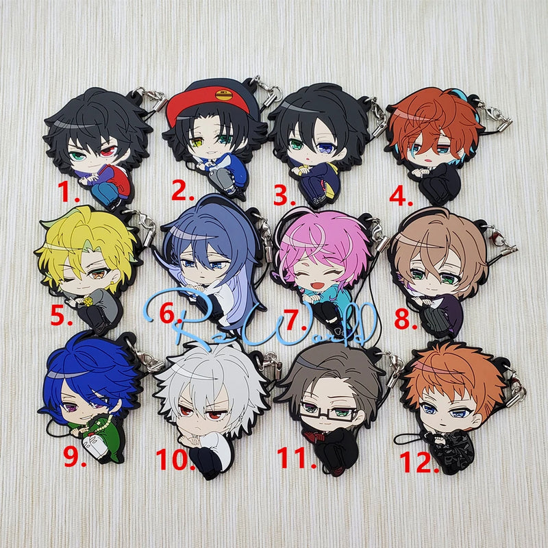 HypnosisMic DRB Japanese Figure Rubber Phone Charms/Key Chains