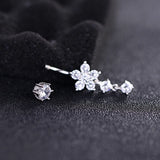 Sterling Silver Plum Blossom Flower Navel Piercing Belly Button Rings