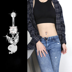 Hypoallergenic 925 Silver Rabbit Navel Piercing Belly Button Rings