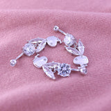 Hypoallergenic 925 Silver Rabbit Navel Piercing Belly Button Rings