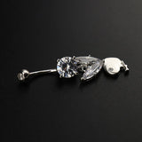 Hypoallergenic 925 Silver Rabbit Navel Piercing Belly Button Rings