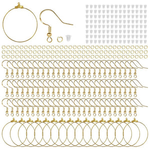Hypoallergenic Golden Earrings Hook Earring Making Kit