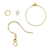 Hypoallergenic Golden Earrings Hook Earring Making Kit