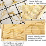 Hypoallergenic Golden Earrings Hook Earring Making Kit