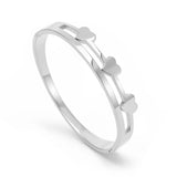 Hypoallergenic Stainless Steel Heart Bracelet Set