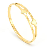 Hypoallergenic Stainless Steel Heart Bracelet Set