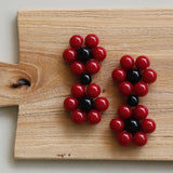 Hyuna Flower Hairpin Resin Earrings Accessories Set