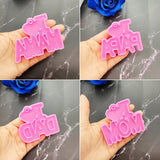 Love Mom Dad Keychain Resin Mold DIY Crafts