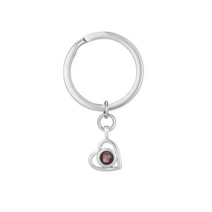I Love You 100 Languages Projection Key Ring Dog Paw Pendant
