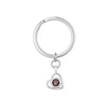 I Love You 100 Languages Projection Key Ring Dog Paw Pendant