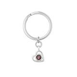 I Love You 100 Languages Projection Key Ring Dog Paw Pendant