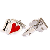 I Love You Enamel Cufflinks For Men and Women
