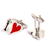 I Love You Enamel Cufflinks For Men and Women