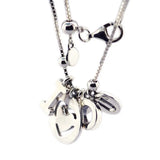 I Love You Necklace with Silver Chain