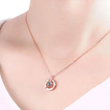 I Love You In 100 Languages Romantic Pendant Necklace Gift Memory Valentine