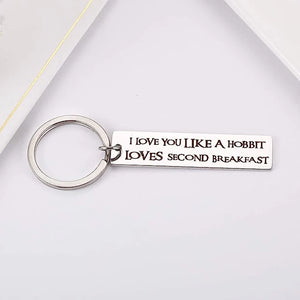 Hobbit Second Breakfast Keyring for LOTR Fans Keychain