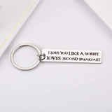 Hobbit Second Breakfast Keyring for LOTR Fans Keychain