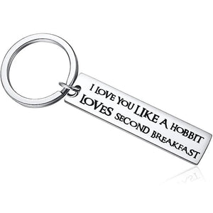 Hobbit Second Breakfast Keyring for LOTR Fans Keychain