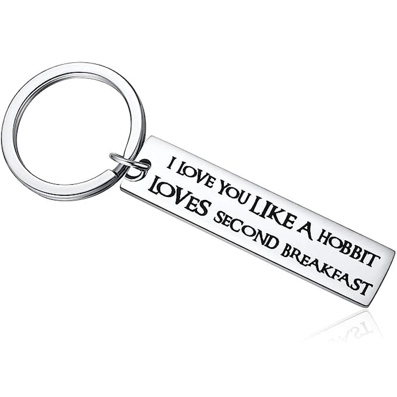 Hobbit Second Breakfast Keyring for LOTR Fans Keychain