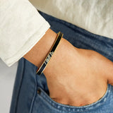 Enamel Bracelet Stainless Steel Personalized Name Bracelets for Women