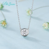 I&Zuan 925 Silver 1.4ct Diamond Pendant Necklace For Women