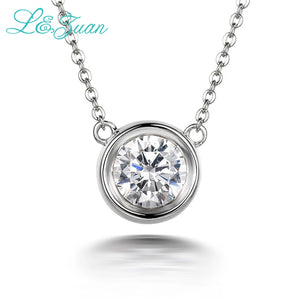 I&Zuan 925 Silver 1.4ct Diamond Pendant Necklace For Women