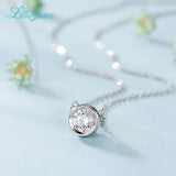 I&Zuan 925 Silver 1.4ct Diamond Pendant Necklace For Women