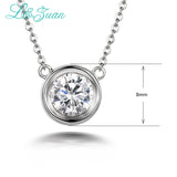 I&Zuan 925 Silver 1.4ct Diamond Pendant Necklace For Women