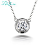 I&Zuan 925 Silver 1.4ct Diamond Pendant Necklace For Women