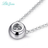 I&Zuan 925 Silver 1.4ct Diamond Pendant Necklace For Women