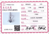 I&Zuan 925 Sterling Silver Pendant Necklace For Women 1.4ct Clear Stone Jewelry