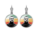 French Earhook Female Earrings, Breathe Lives Matter