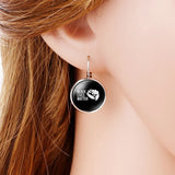 French Earhook Female Earrings, Breathe Lives Matter
