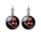 French Earhook Female Earrings, Breathe Lives Matter