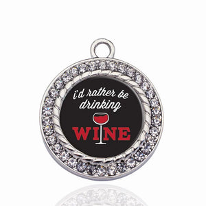 Vintage Heart Wine Necklace Charm Pendant DIY Jewelry