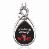 Vintage Heart Wine Necklace Charm Pendant DIY Jewelry