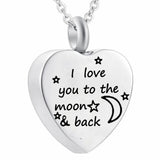 Love You to the Moon & Back Cremation Necklace