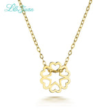 I&zuan Yellow Plated Sterling Silver Necklace with Decorative Pattern