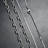 Photo Pendant Gothic Choker Chain Padlock Jewelry