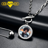 Photo Pendant Gothic Choker Chain Padlock Jewelry