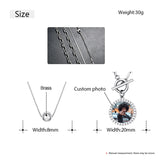 Photo Pendant Gothic Choker Chain Padlock Jewelry