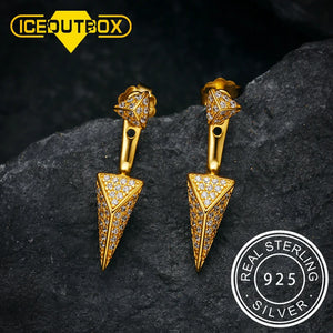 925 Silver Earrings Micro Pave CZ Bijoux Femme Argent 925